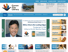 Tablet Screenshot of carsoncitylibrary.org